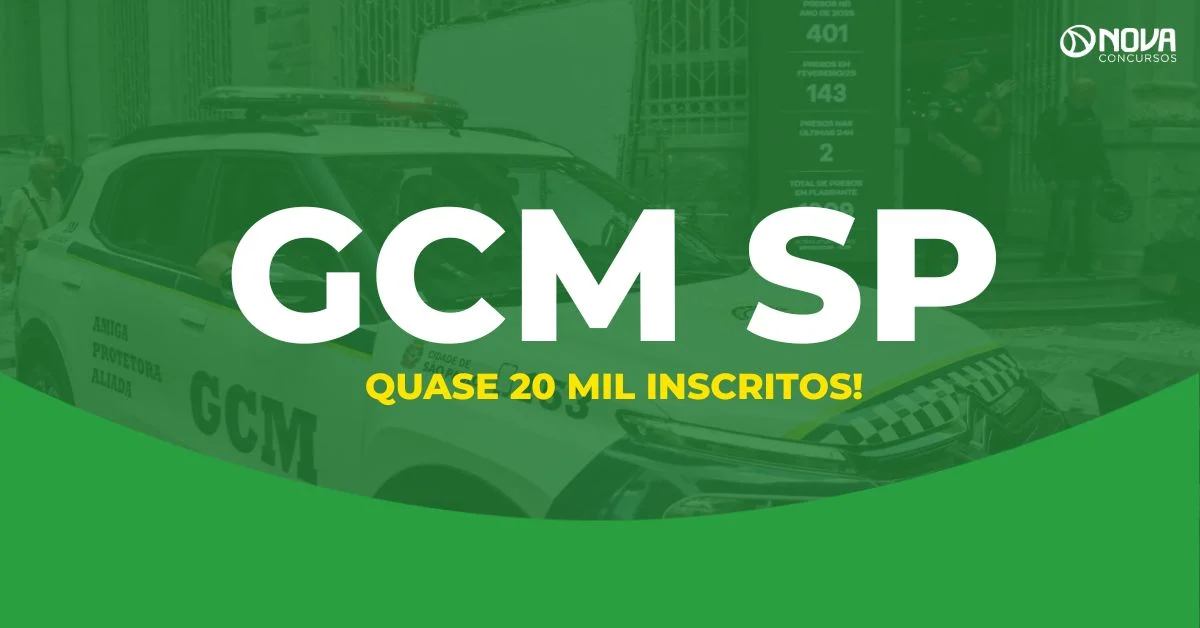 Concurso GCM SP tem quase 20 mil inscritos para 500 vagas!