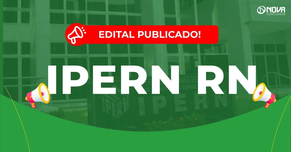 Concurso Ipern: Edital publicado! 90 vagas!