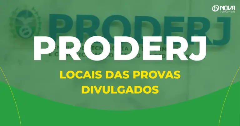 Locais de prova do concurso Proderj são divulgados; veja como acessar