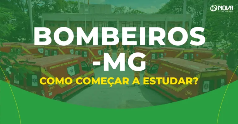 Concurso Bombeiros MG 2026: Como começar a estudar?