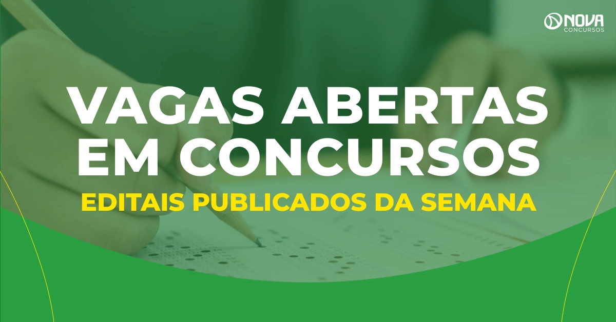 Semana começa com mais de 2 mil vagas abertas em concursos! Confira!