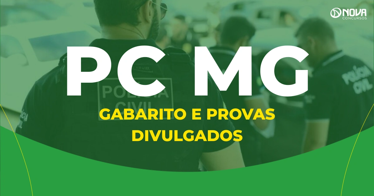 Concurso PC MG Administrativo: Confira o gabarito preliminar!