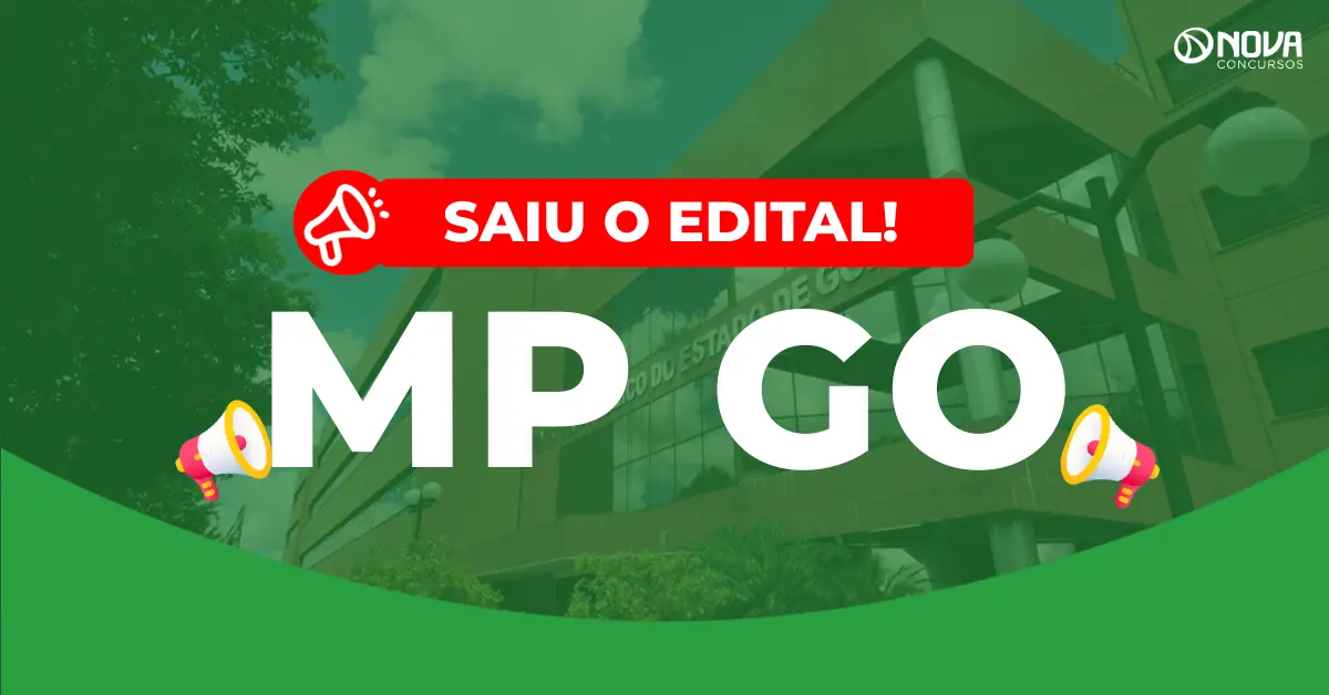 Concurso MP GO 2026: Edital publicado para Analista!