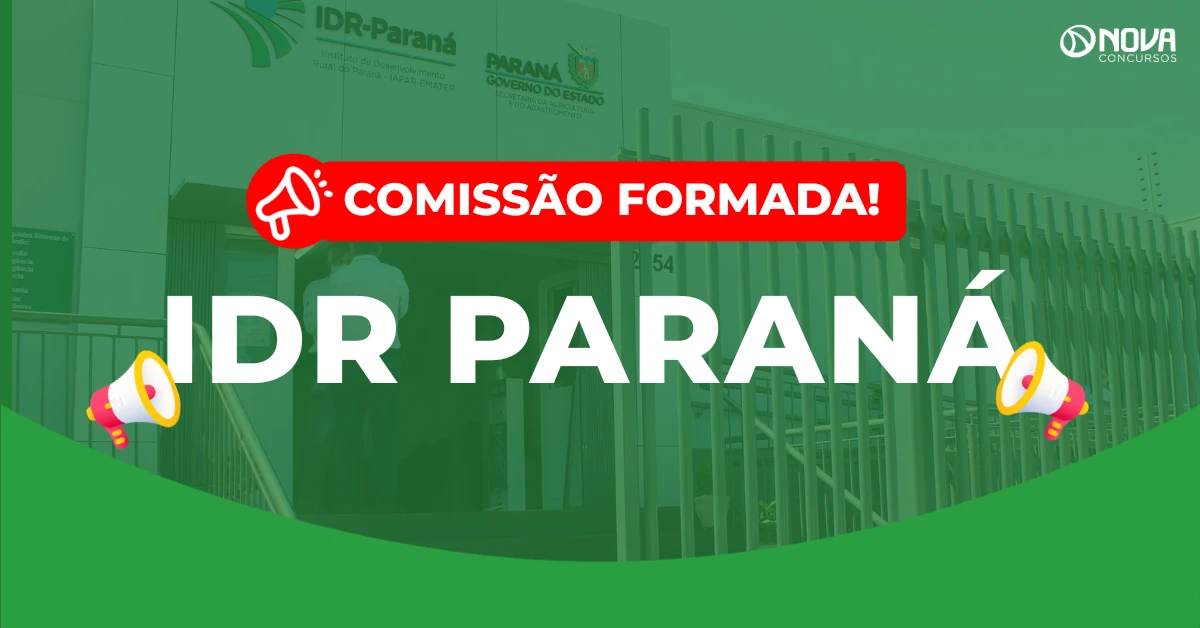 Concurso IDR Paraná: Comissão formada para 422 vagas!