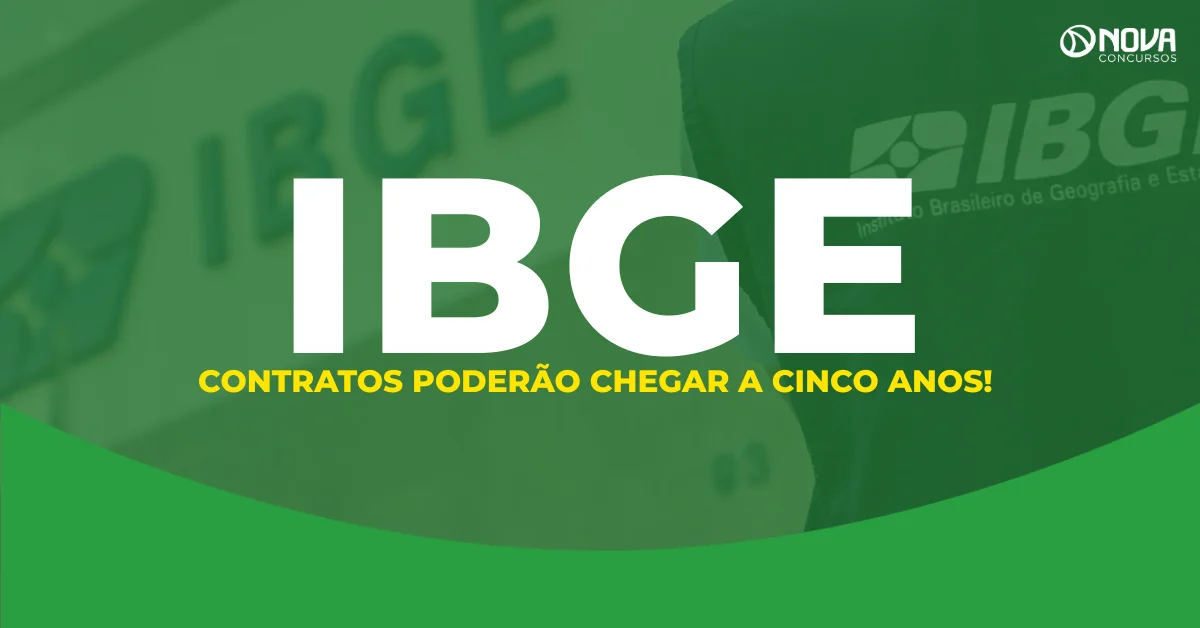 Concurso IBGE 2026: Contratos temporários podem chegar a 5 anos!