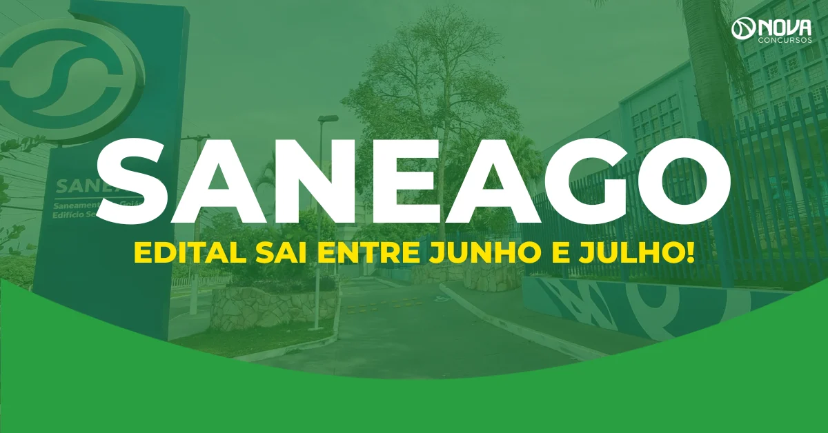 Concurso Saneago: Edital pode sair entre os meses de junho e julho de 2026!