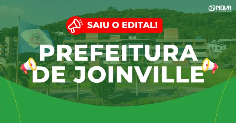 Concurso Prefeitura de Joinville: Edital publicado! 707 vagas!