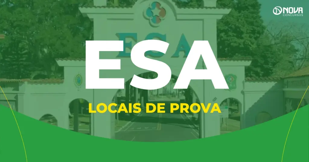 Concurso ESA: Confira os locais de prova!