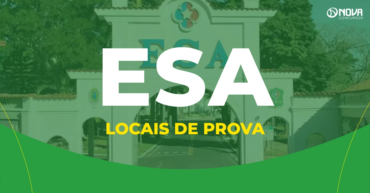 Concurso ESA: Confira os locais de prova!