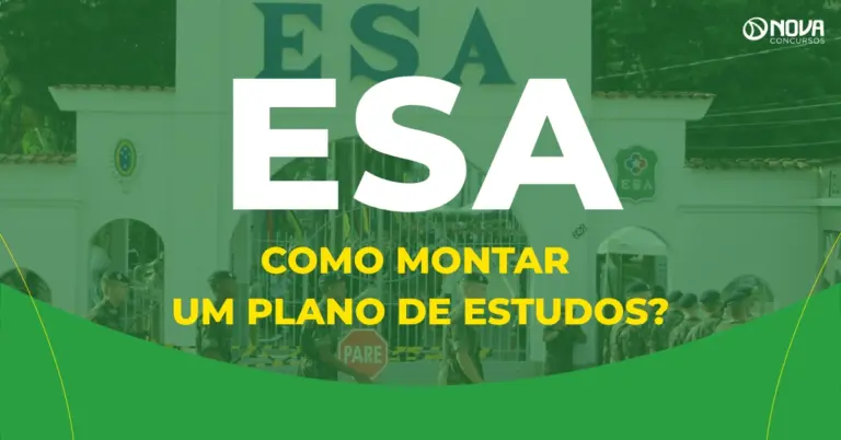 Concurso ESA 2027: Como montar seu plano de estudos?