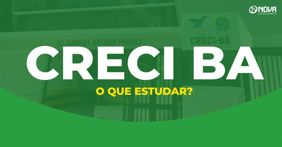 Concurso Creci BA 2026: O que estudar?