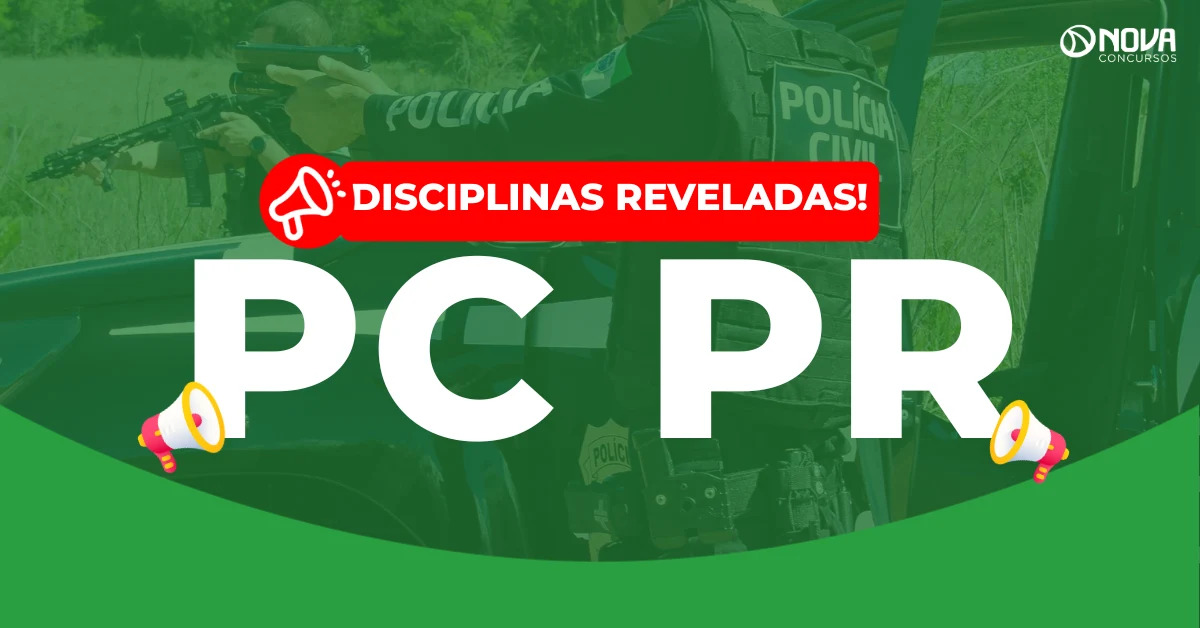 Concurso PC PR 2026: Disciplinas reveladas! Edital iminente!