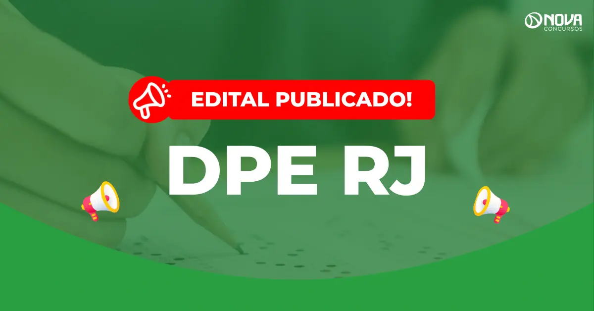 Concurso DPE RJ 2026: Locais de provas são divulgados