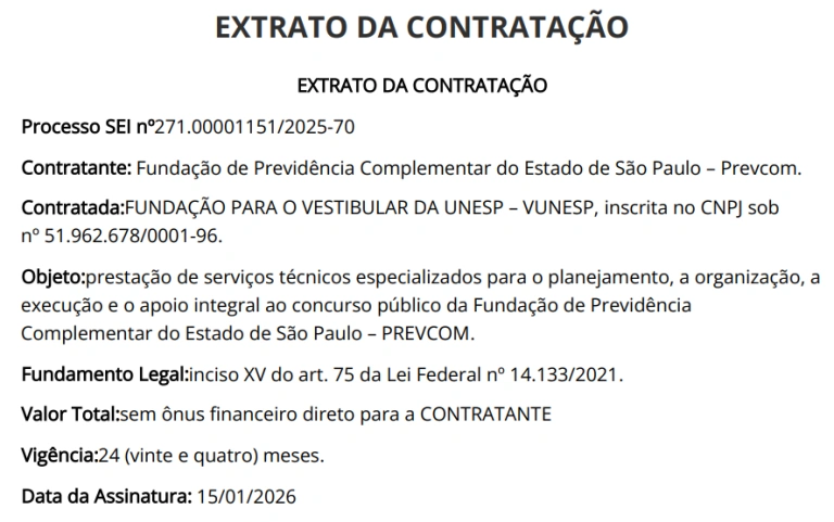 Concurso Prevcom SP: Comissão formada! Edital em breve! 1 Concurso Prevcom SP