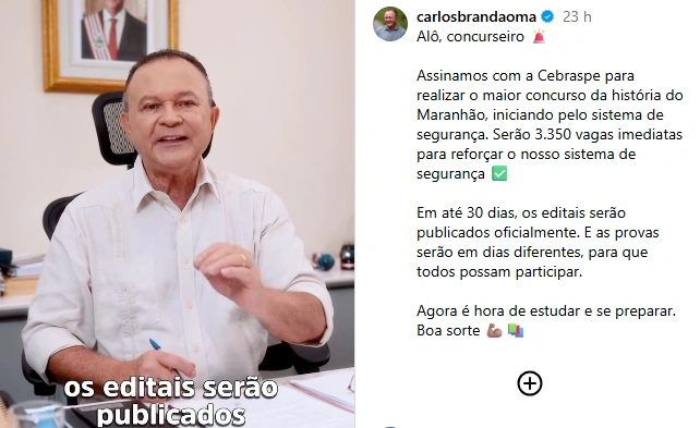 Concurso PM MA 2026: Banca contratada para 1.000 vagas! Edital em junho! 1 Concurso PM MA 2026