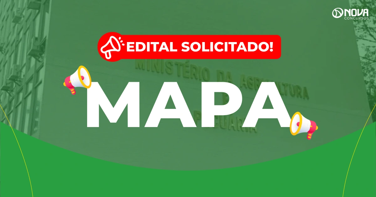 Concurso Mapa: Edital é solicitado para 210 vagas!