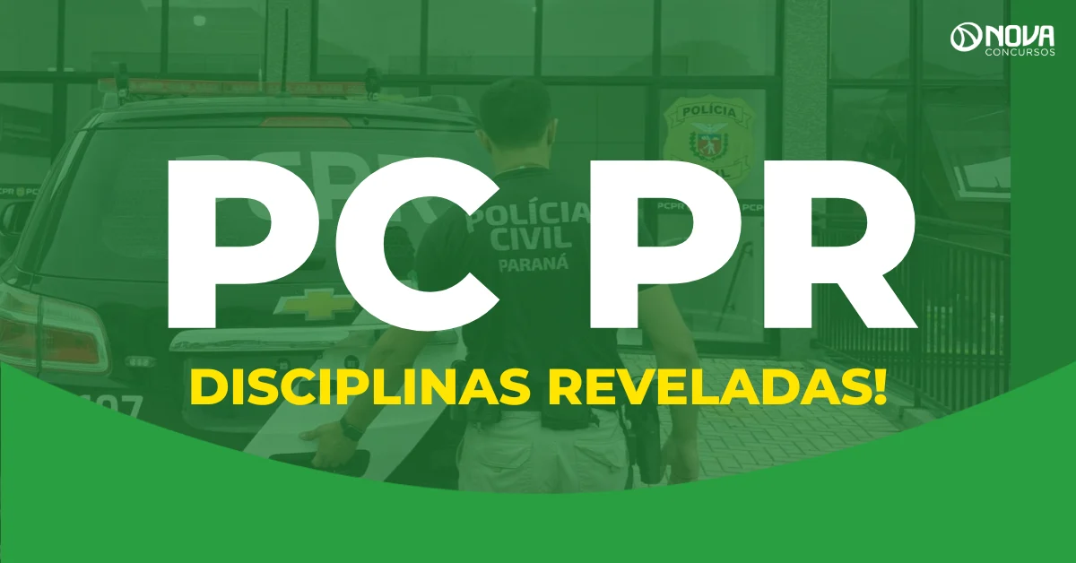Concurso PC PR: termo de dispensa revela disciplinas; confira!