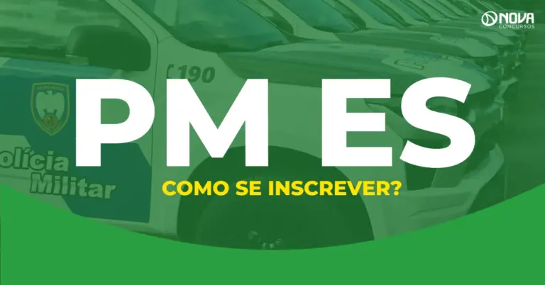 Concurso PM ES tem inscrições abertas; veja passo a passo para se inscrever!