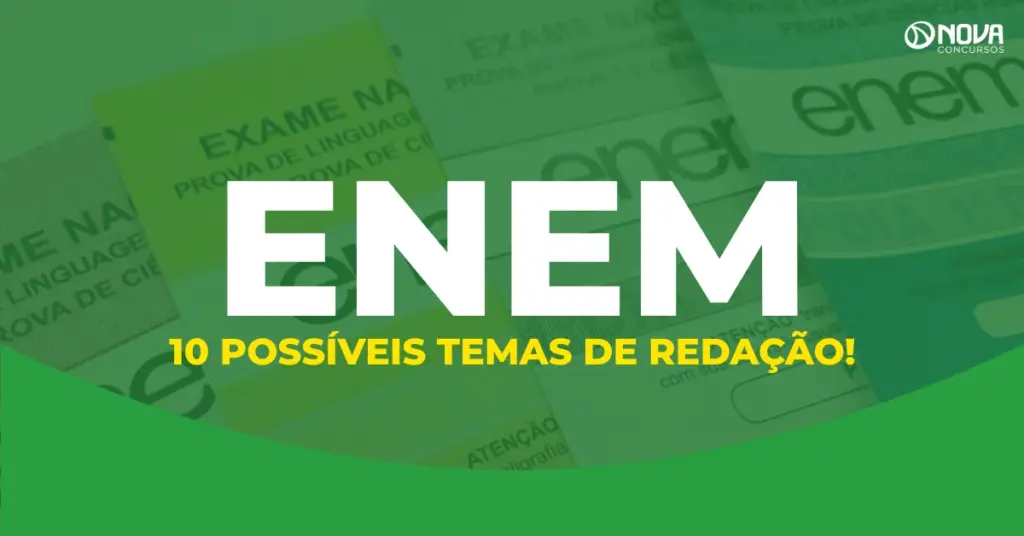 Enem 2026: Confira 10 possíveis temas de redação!