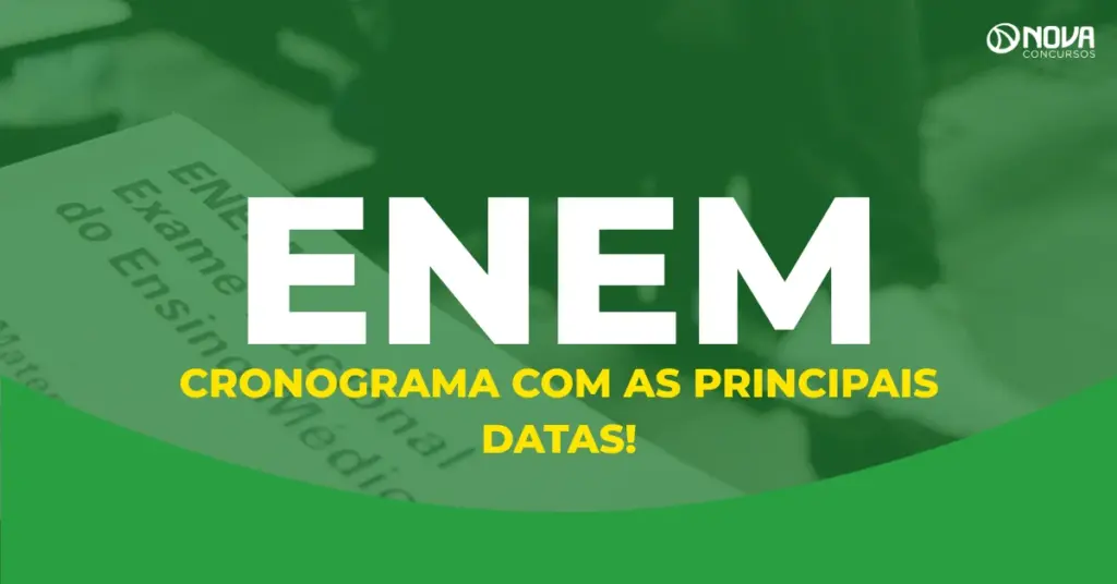 Enem 2026: Cronograma completo com as principais datas!