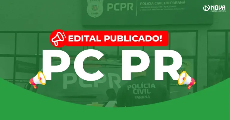Concurso PC PR: Edital publicado! Iniciais de R$26 mil!