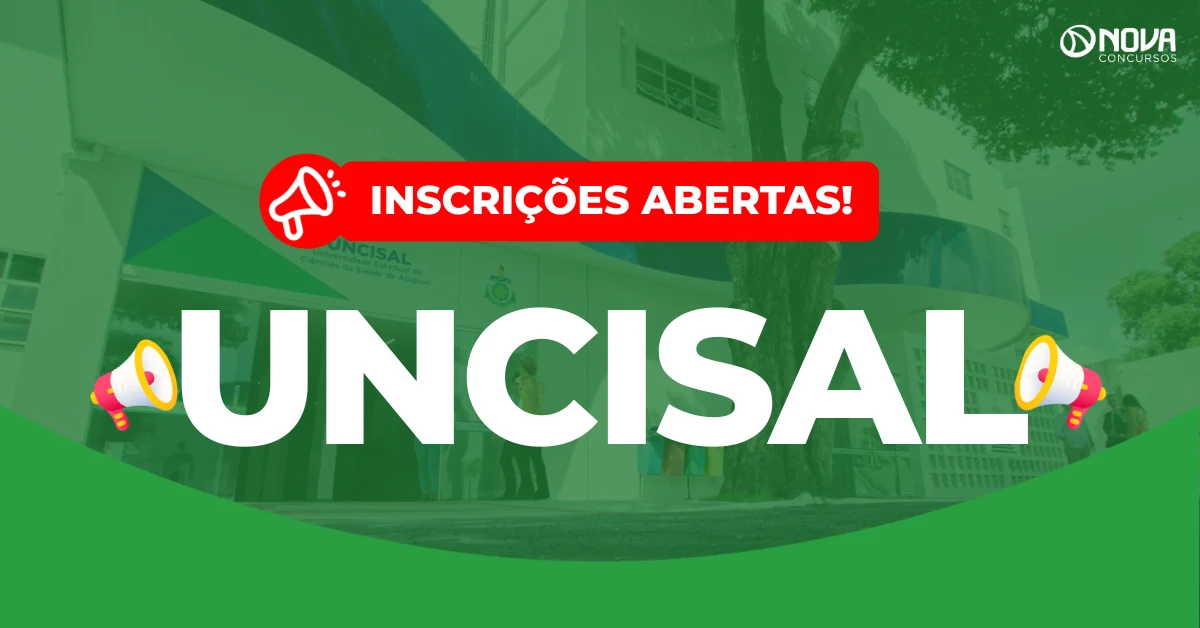 Concurso Uncisal: Inscrições abertas! 152 vagas!