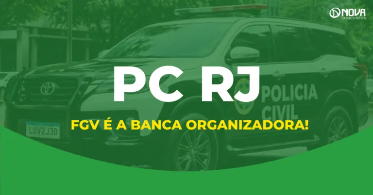 Concurso PC RJ 2026: FGV é definida como banca para novo edital com 329 vagas!