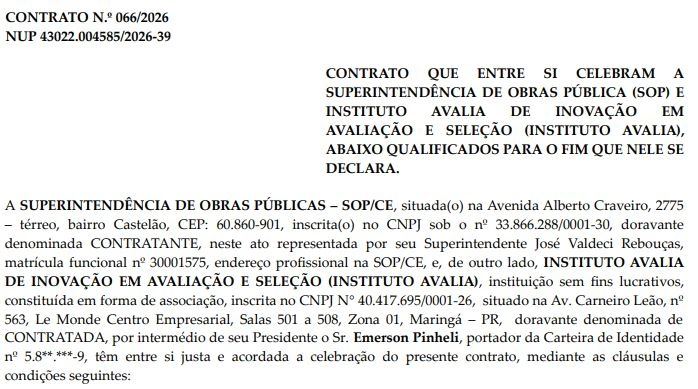 Concurso SOP CE