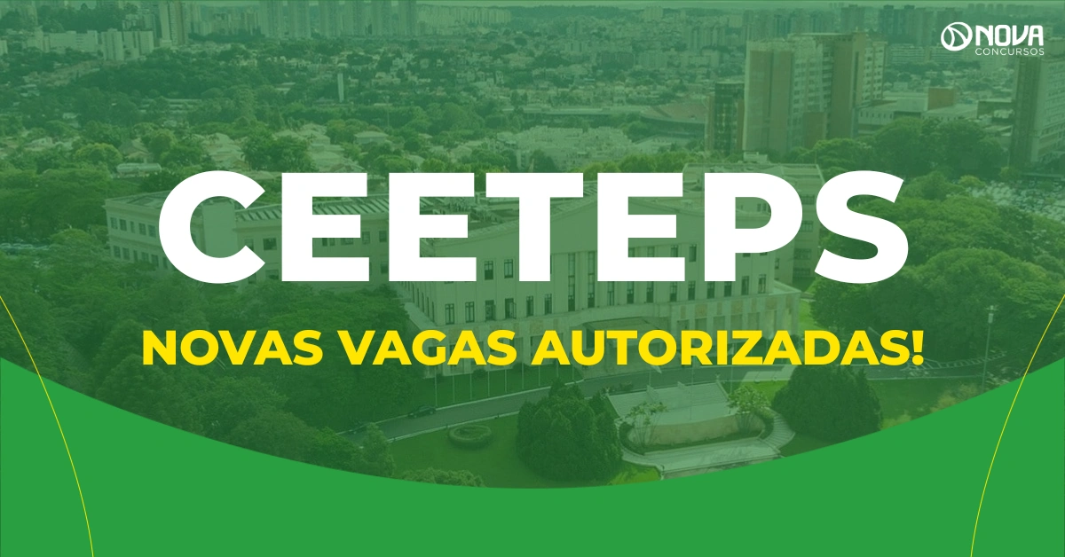 Concurso Ceeteps tem nova autorização para 561 vagas de Auxiliar Docente!