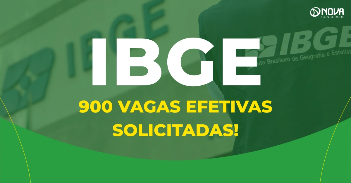Concurso IBGE solicitou 900 vagas efetivas!