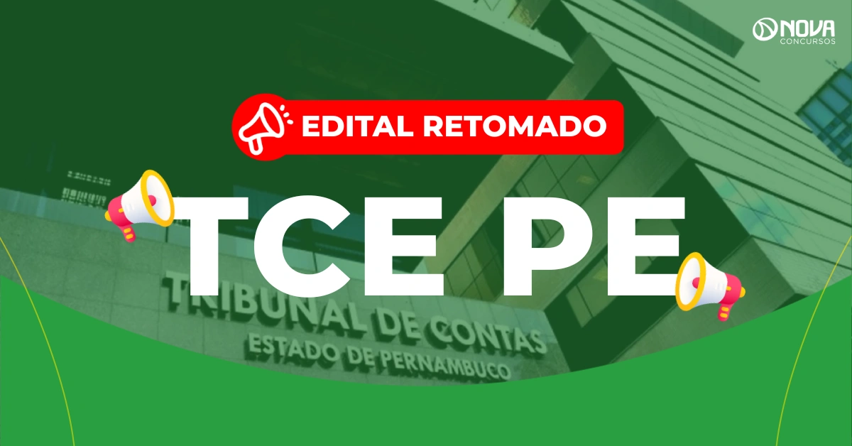 Concurso TCE PE: Edital retomado pela FGV!