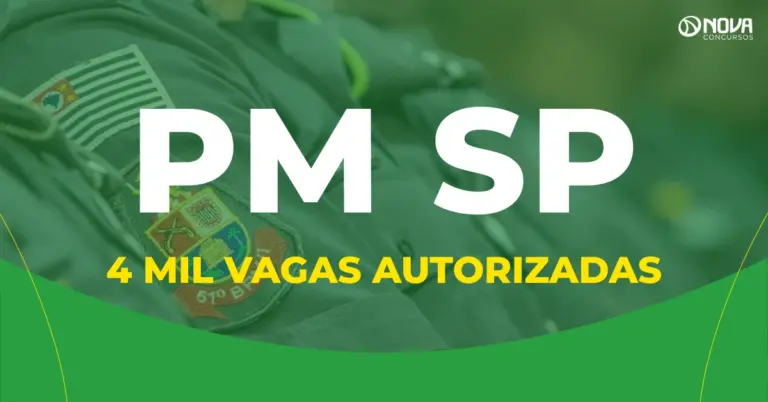 Concurso PM SP: Novos editais autorizados! 4.000 vagas para Soldado!