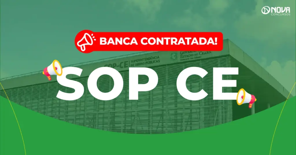 Concurso SOP CE: Instituto Avalia é contratado! 63 vagas!