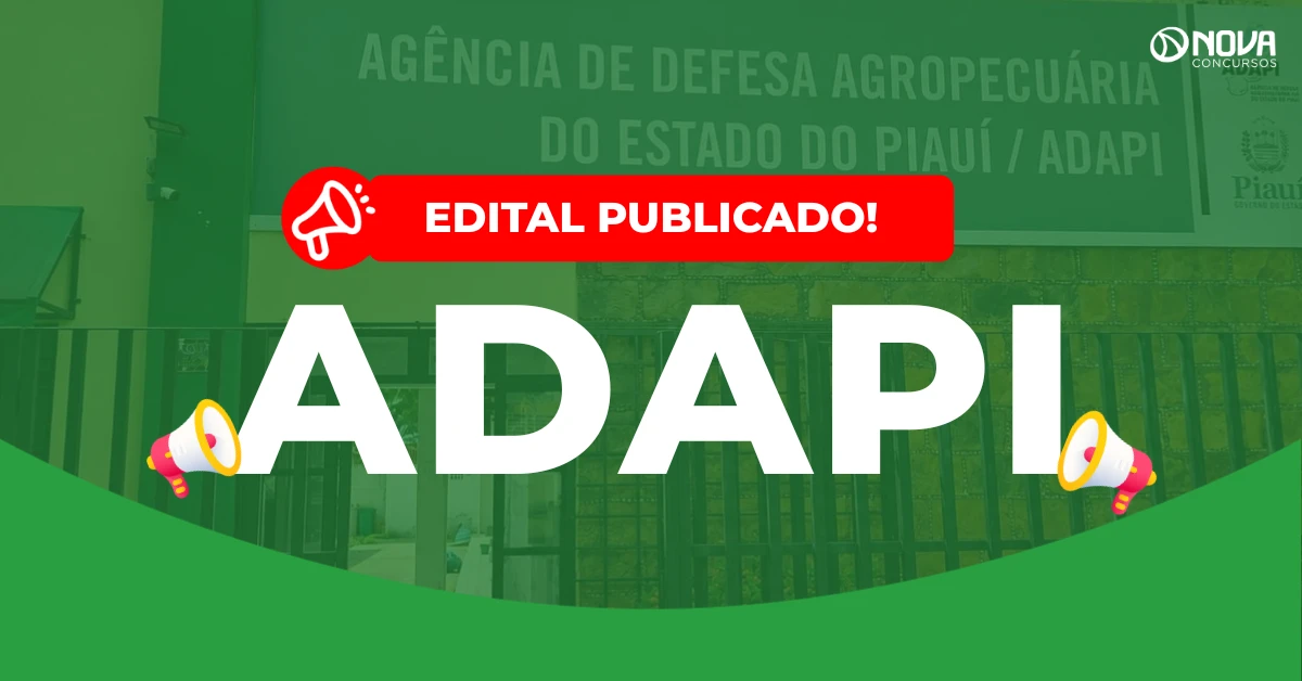 Concurso Adapi: Edital publicado! 20 vagas e até R$4,2 mil!