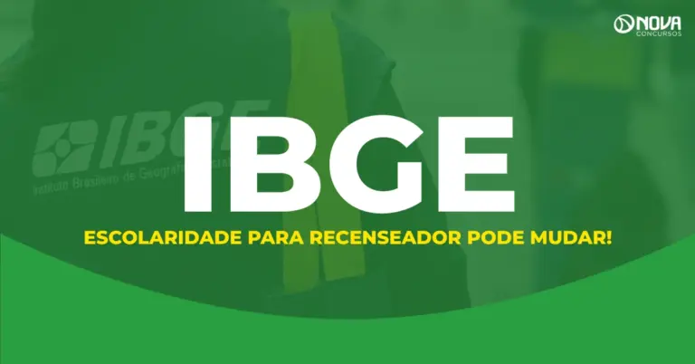 Concurso IBGE: Escolaridade para recenseador pode mudar em novo edital!