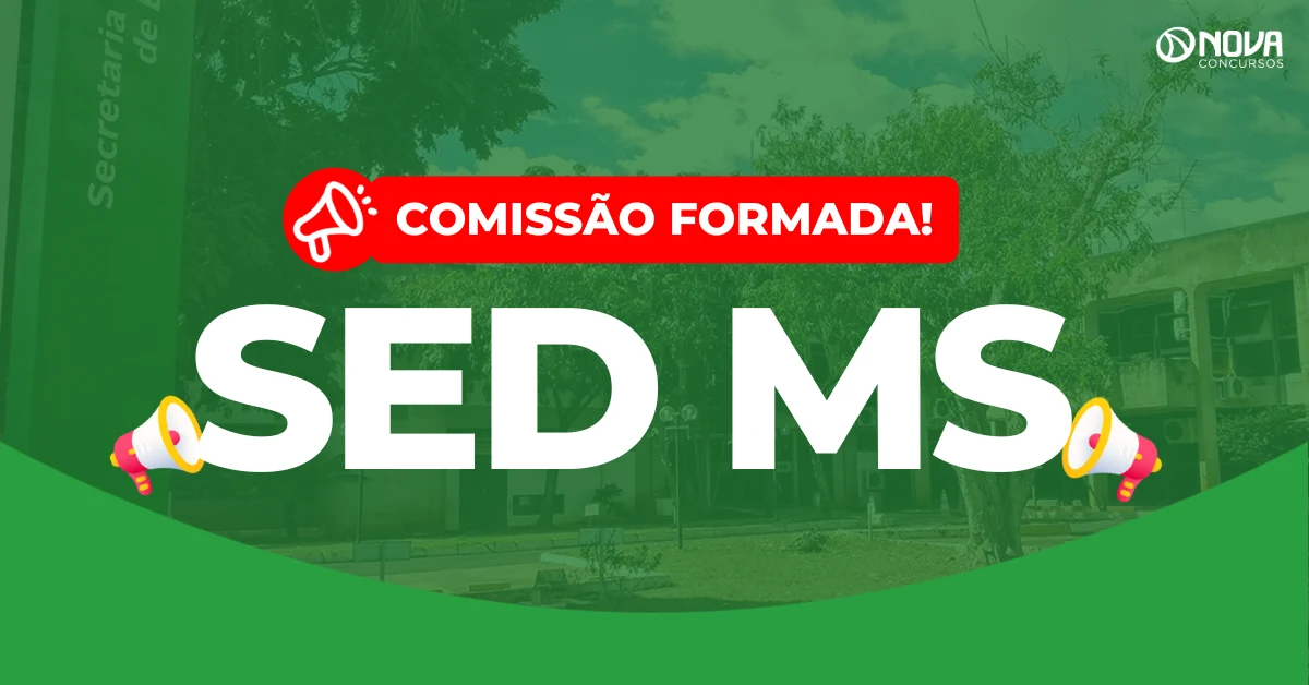 Concurso SED MS: Comissão formada! 2 mil vagas para Professores!