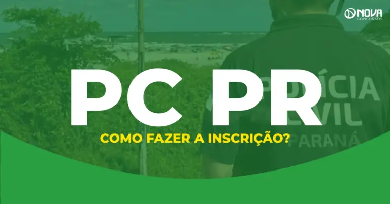 Concurso PC PR 2026: Passo a passo para fazer a inscrição!