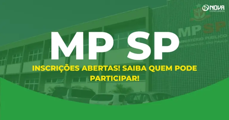 Concurso MP SP: Inscrições abertas; saiba quem pode participar!