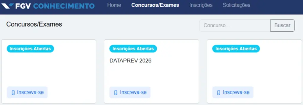 Concurso Dataprev: Como fazer a inscrição? Veja o passo a passo! 2 Concurso Dataprev