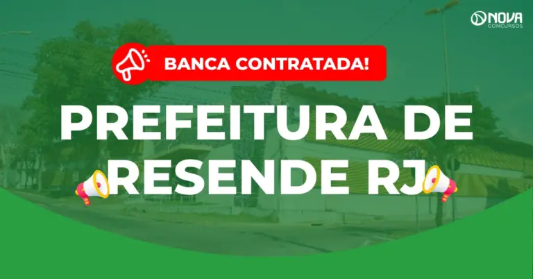 Concurso Prefeitura de Resende RJ: Banca contratada para Guarda Municipal!