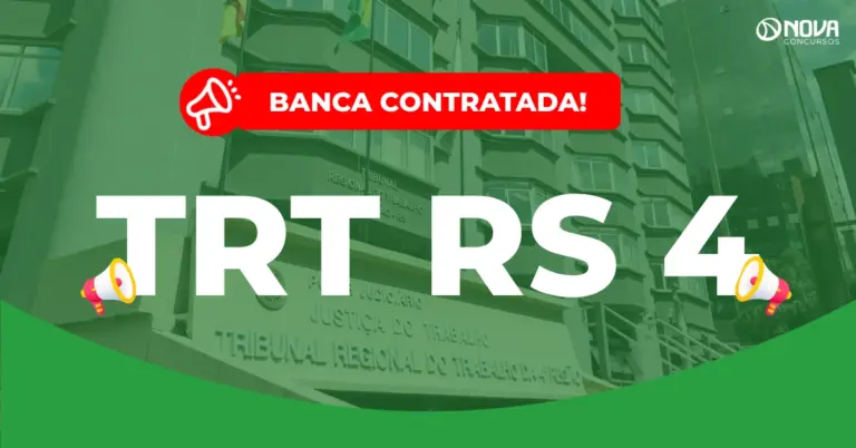 Concurso TRT RS 4: FCC é a banca! 23 áreas definidas!
