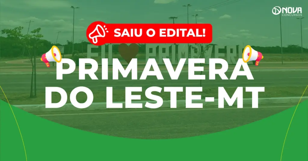 Concurso Prefeitura de Primavera do Leste MT: Edital publicado!