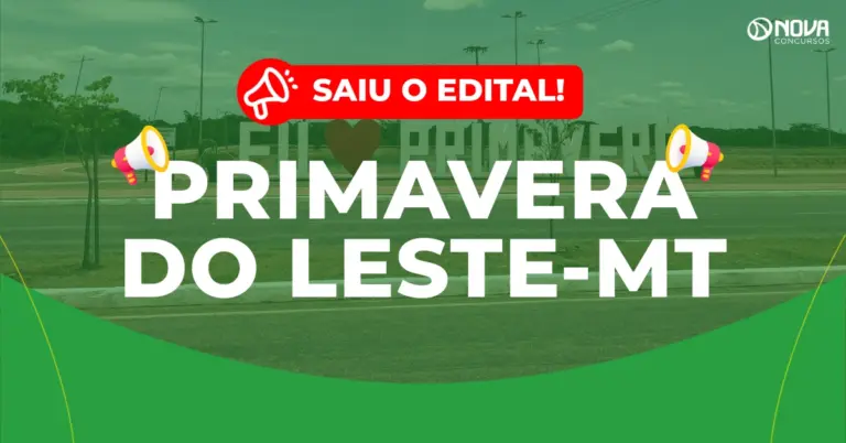 Concurso Prefeitura de Primavera do Leste MT: Edital publicado!