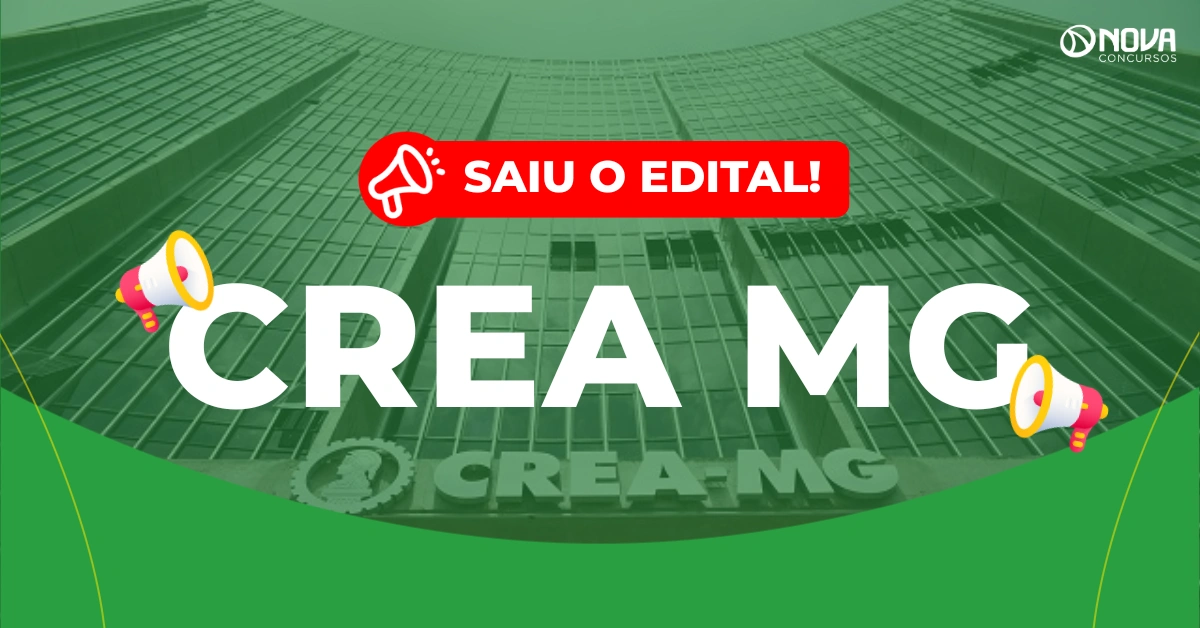 Concurso Crea MG: Edital publicado! 13 vagas e salários de R$13 mil!