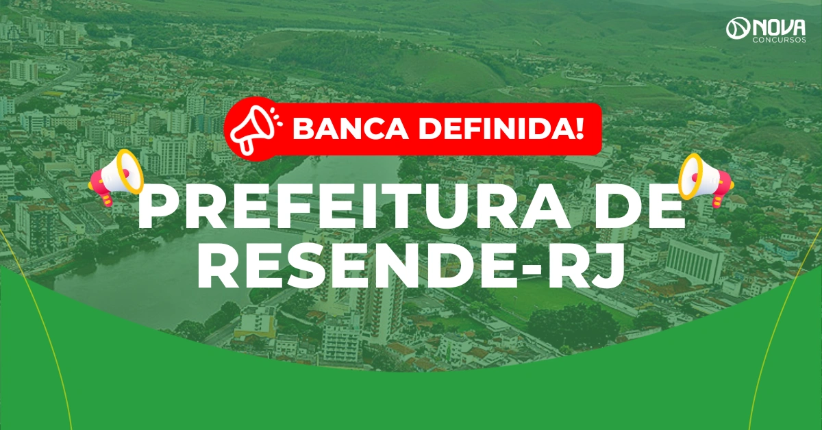 Concurso Prefeitura de Resende RJ: Banca é definida para Guarda Municipal!
