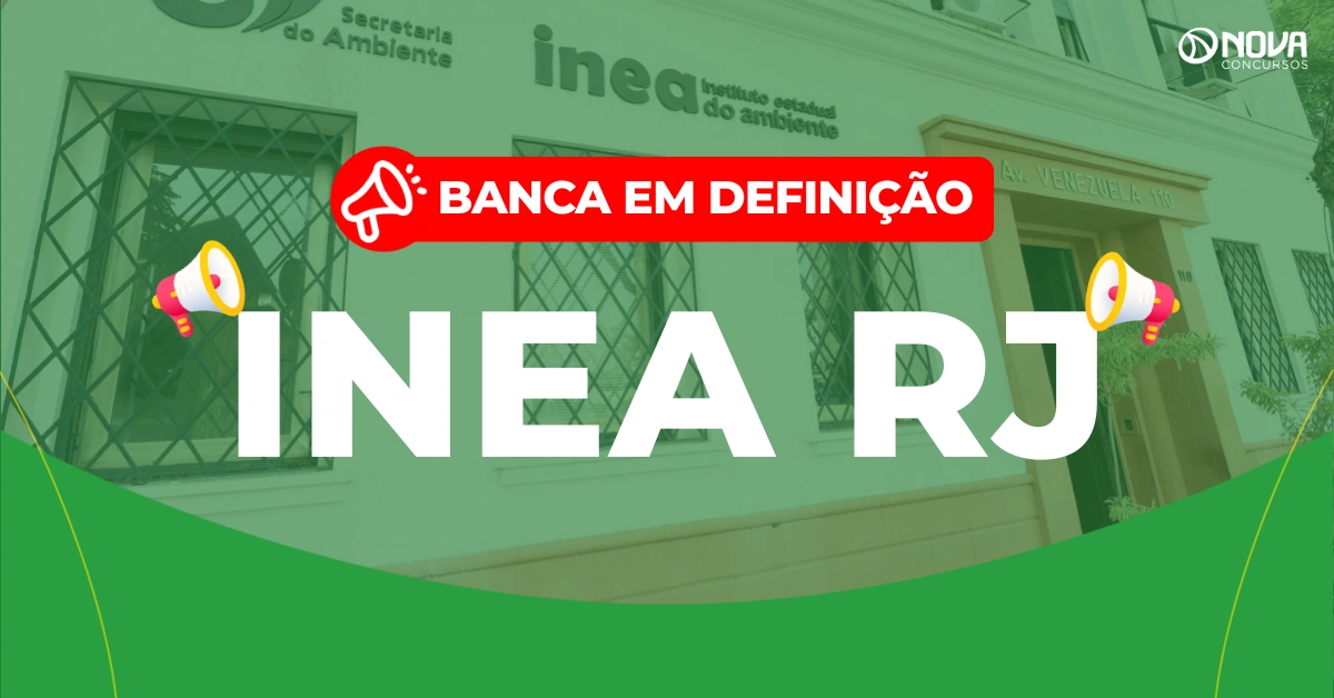 Concurso Inea RJ terá 150 vagas! Edital em 2026!