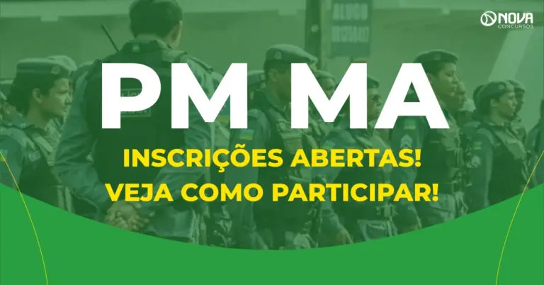 Concurso PM MA abre inscrições para 1.000 vagas! Veja como participar!