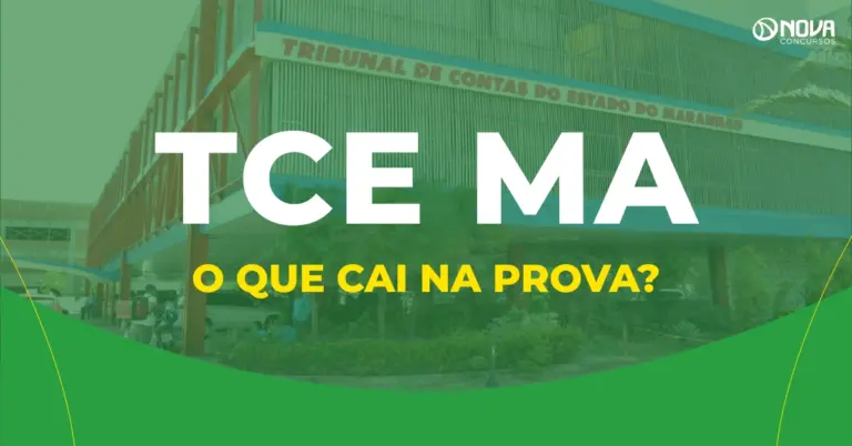 O que cai na prova do TCE MA?
