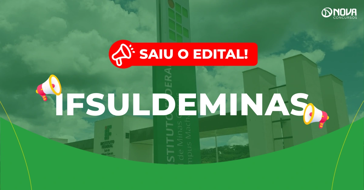 Concurso Ifsuldeminas: Edital publicado! 19 vagas para Professor!