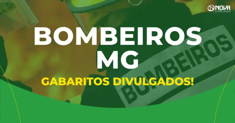 Concurso Bombeiros MG: Confira os gabaritos das provas!